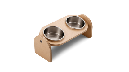 🐾 Almo Diner – Erhöhter Premium-Futternapf aus Holz für Katzen & Hunde