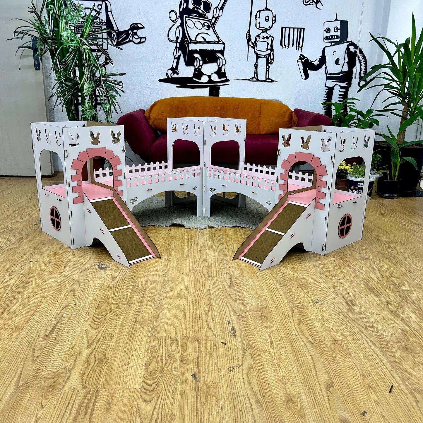 Triplex Towers – Hasenschloss mit Brücken - Farbauswahl